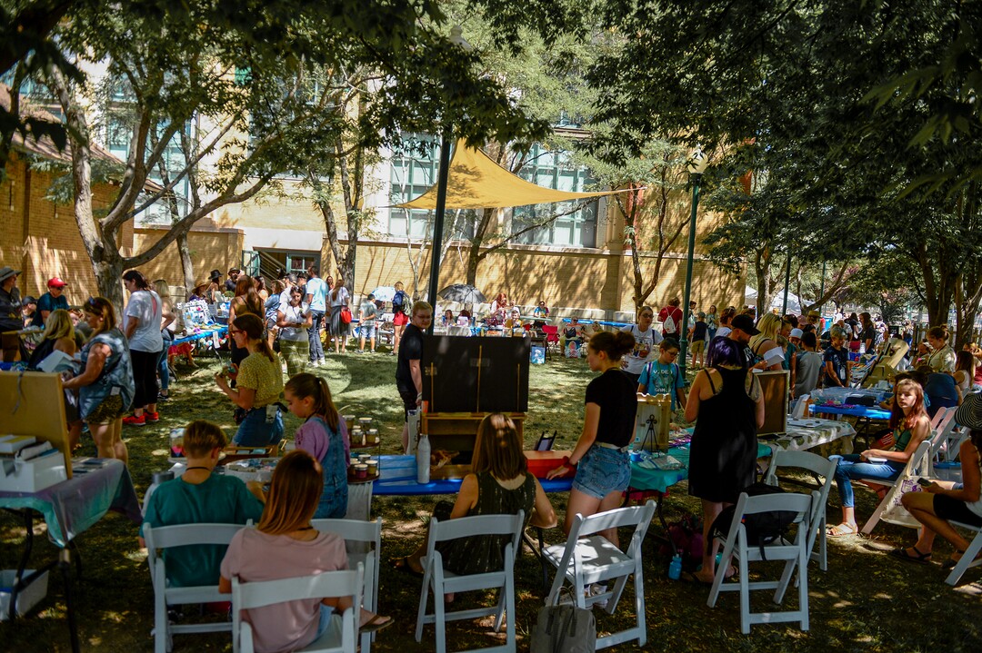 (Leah Hogsten  |  The Salt Lake Tribune)  Craft Lake CityÕs DIY Festival features Kid Row, where children 14 and under make and sell their products. Craft Lake CityÕs DIY Festival is UtahÕs largest local, three day arts festival with over 300 artisans, DIY engineers, vintage vendors and craft food creators.