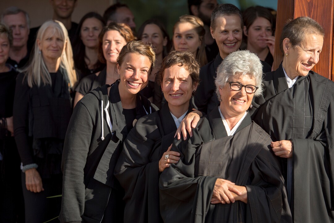 (Leah Hogsten  |  The Salt Lake Tribune) the dedication and eye opening ceremony at Torrey Zendo Meditation Center, Sept. 13, 2017, in Torrey. The Torrey Zendo, founded by Diane Musho Hamilton Sensei and Michael Mugaku Zimmerman Sensei, located near Capitol Reef National Park, had been seasonal but is now a year-round facility for study, practice and retreats.