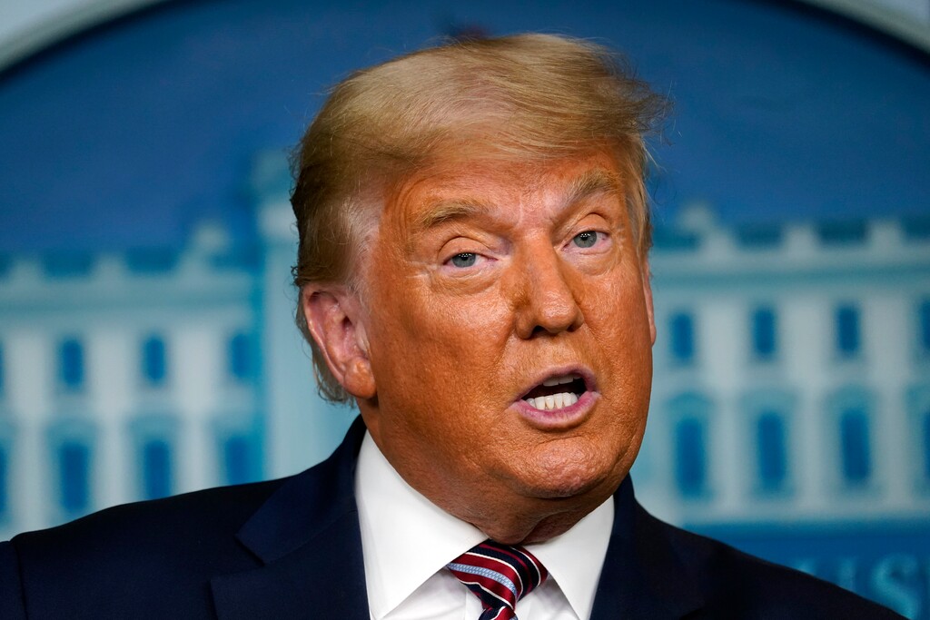 President Donald Trump speaks at the White House, Thursday, Nov. 5, 2020, in Washington. (AP Photo/Evan Vucci)