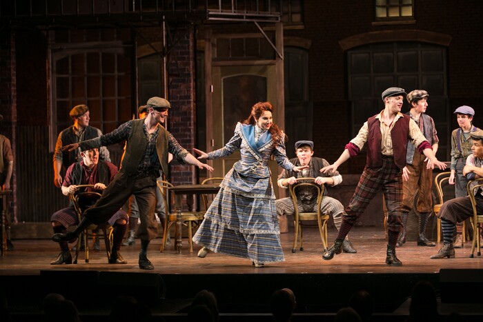 (Courtesy Pioneer Theatre Company) The cast of Pioneer Theatre Company's production of "Newsies," running Dec. 1-20 in Salt Lake City.