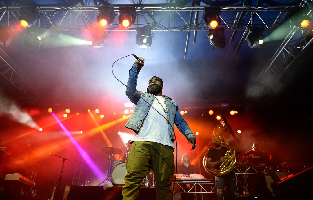 (Francisco Kjolseth  |  The Salt Lake Tribune)  The Roots marks the finale of the 2017 SLC Twilight Concert Series at Pioneer Park on Thursday, Aug. 31, 2017.
