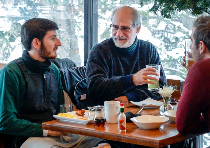 Leah Hogsten | The Salt Lake Tribune "Texting is more dangerous," said Phillip Melfi of UtahÕs new toughest-in-the-nation drunken driving law that takes effect Dec. 30 while having breakfast with his sons Elliot and Owen at Snowbird's Forklift restaurant, December 29, 2018. The new law lowers the blood alcohol content (BAC) at which drivers are presumed to be legally drunk from 0.08 to 0.05.