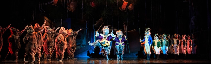 (Courtesy Ballet West | Luke Isley ) Ballet West's madeover mice and soldiers at battle in "The Nutcracker."