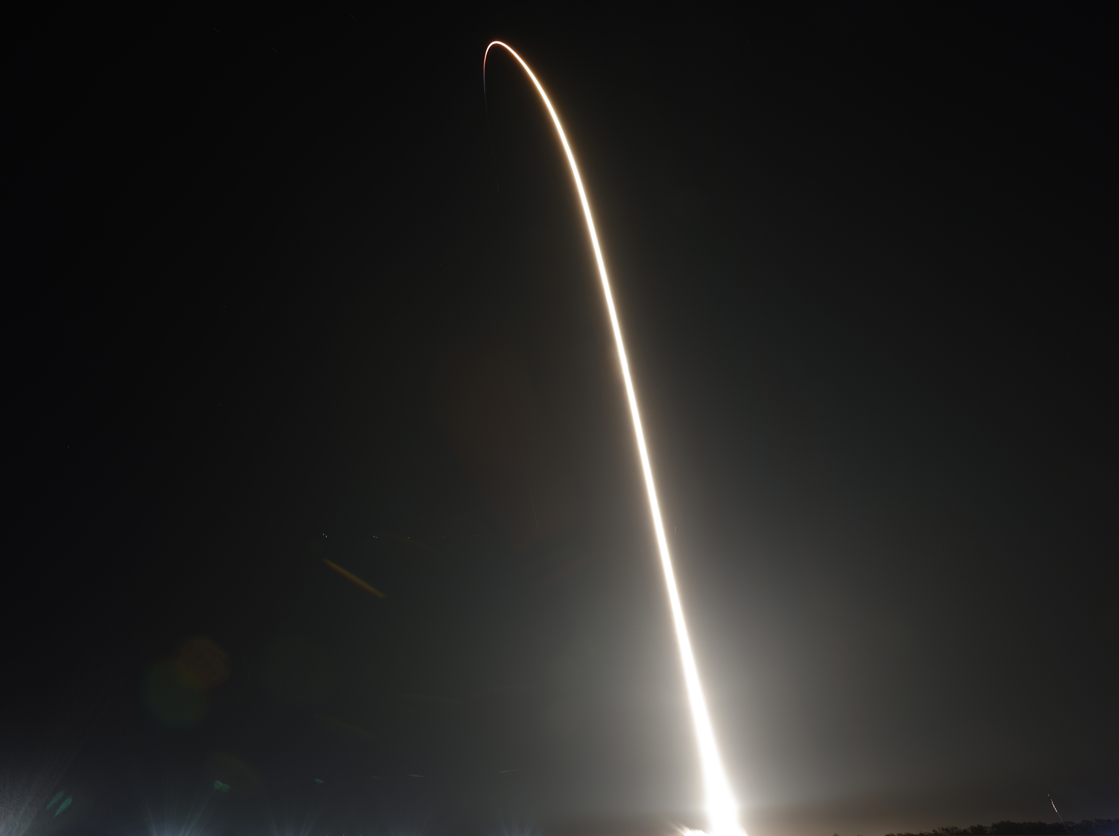 A SpaceX Falcon 9 rocket with a demo Crew Dragon spacecraft on an uncrewed test flight to the International Space Station lifts off from pad 39A at the Kennedy Space Center in Cape Canaveral, Fla., Saturday, March 2, 2019. (AP Photo/Terry Renna)