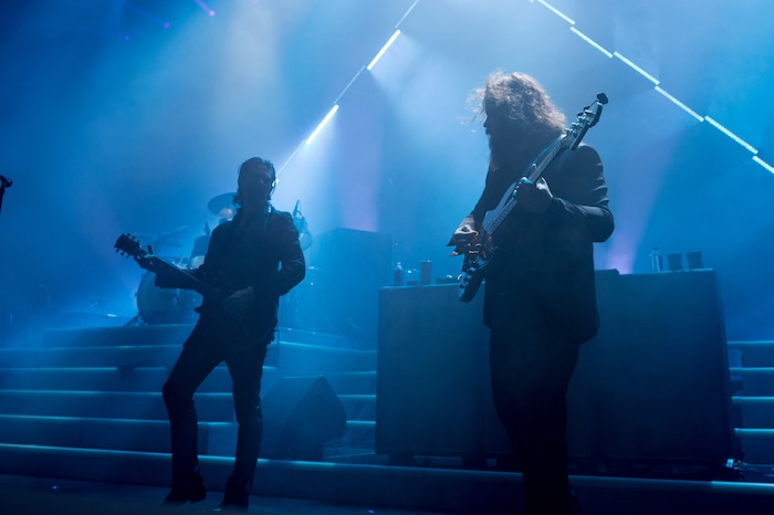 (Photo courtesy of Rob Loud/@robloud) Guitarist Ted Sabley, left, and bassist Jake Blanton of The Killers perform at Vivint Smart Home Arena in Salt Lake City on Tuesday, Feb. 6, 2018.