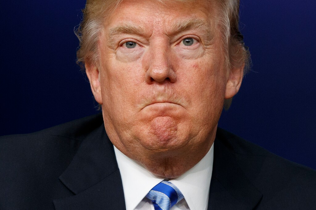 (Evan Vucci | The Associated Press) President Donald Trump listens to a question during a town hall with business leaders in the South Court Auditorium on the White House complex in Washington, Tuesday, April 4, 2017.
