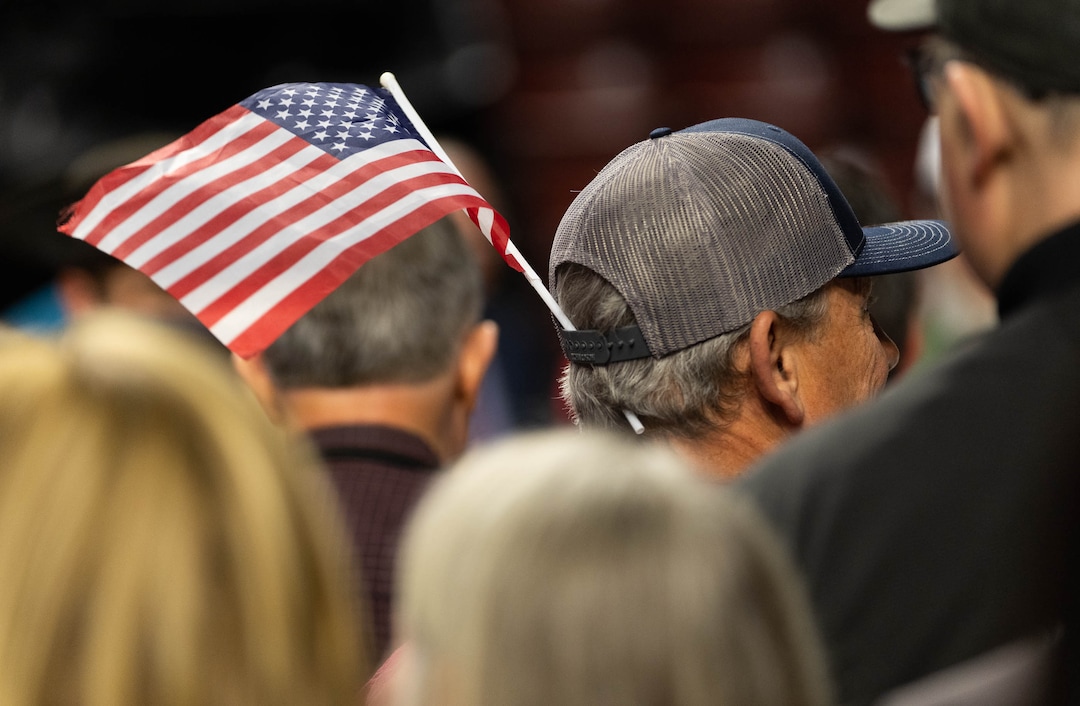 (Francisco Kjolseth | The Salt Lake Tribune) Delegates attend the Utah Republican Party’s 2021 Organizing Convention at the Maverik Center in West Valley City on Saturday, May 1, 2021, as they return to an in-person format after the pandemic forced the nominating convention to go online last year.