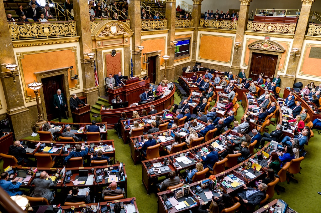 (Trent Nelson  |  The Salt Lake Tribune) Utah Supreme Court Chief Justice Matthew Durrant delivers the State of the Judiciary address in the House Chamber at the Utah Capitol in Salt Lake City on Tuesday, Jan. 20, 2026.