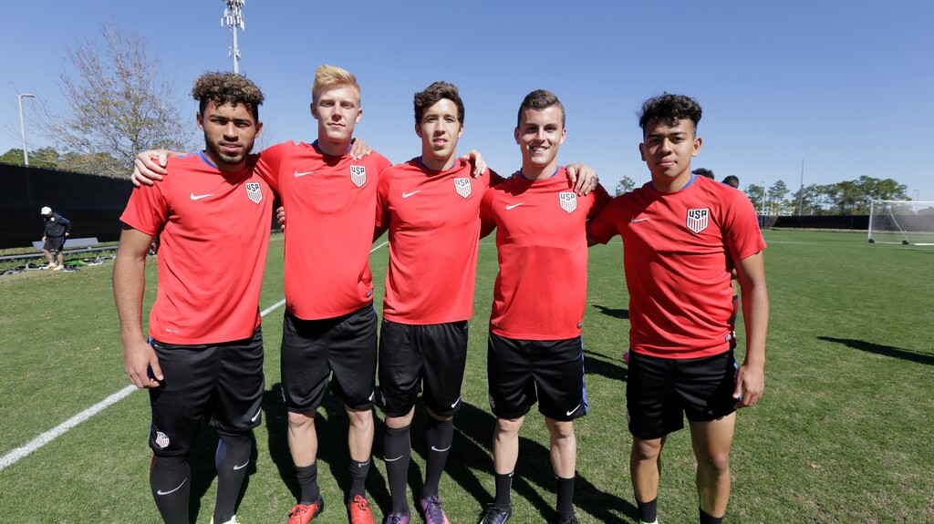 Courtesy  |  U.S. SoccerFrom left to right: RSL academy products Danilo Acosta, Justen Glad, Aaron Herrera, Brooks Lennon and Sebastian Saucedo with the U.S. U-20s at 2017 CONCACAF Championship in Costa Rica.