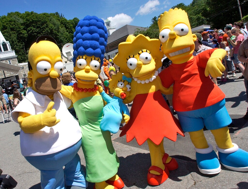 (AP Photo/Lisa Poole, File)

 In this July 21, 2007, photo, characters from "The Simpsons" pose before the premiere of "The Simpsons Movie," at the town's movie theater in Springfield, Vt.
