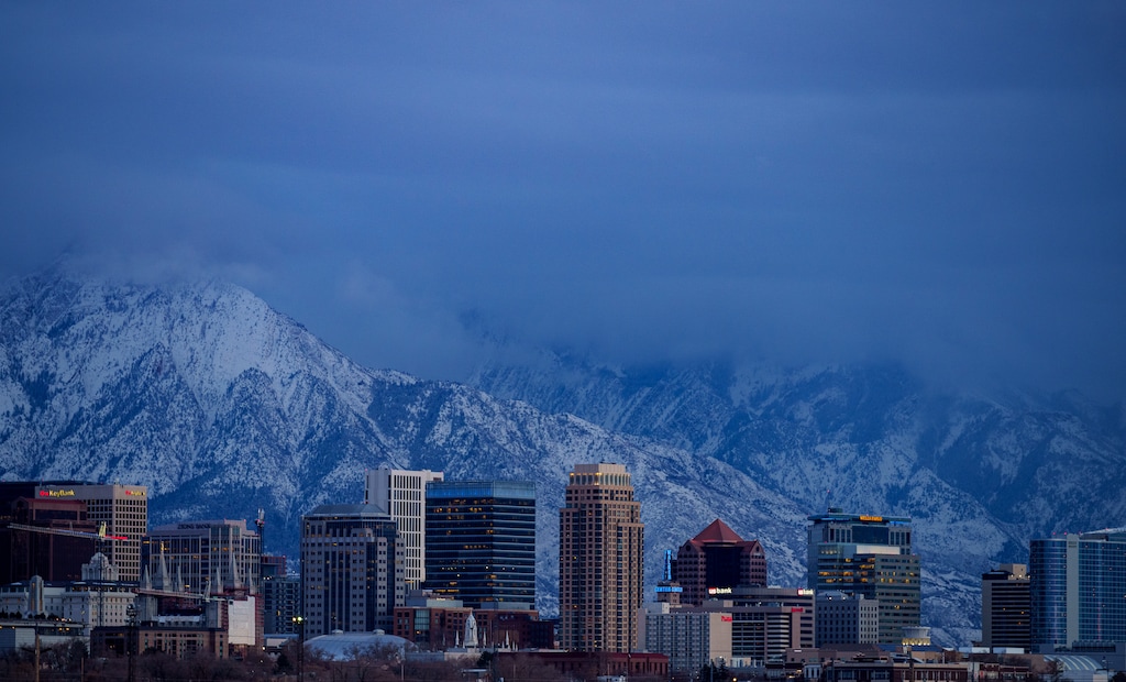 (Trent Nelson | The Salt Lake Tribune) The Salt Lake City skyline on Monday, Jan. 13, 2025.