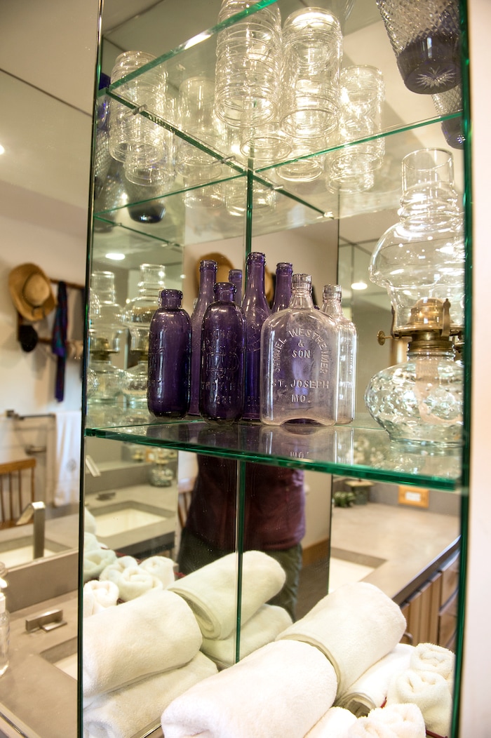 (Leah Hogsten  |  The Salt Lake Tribune) The cabin's remodeled bathroom.