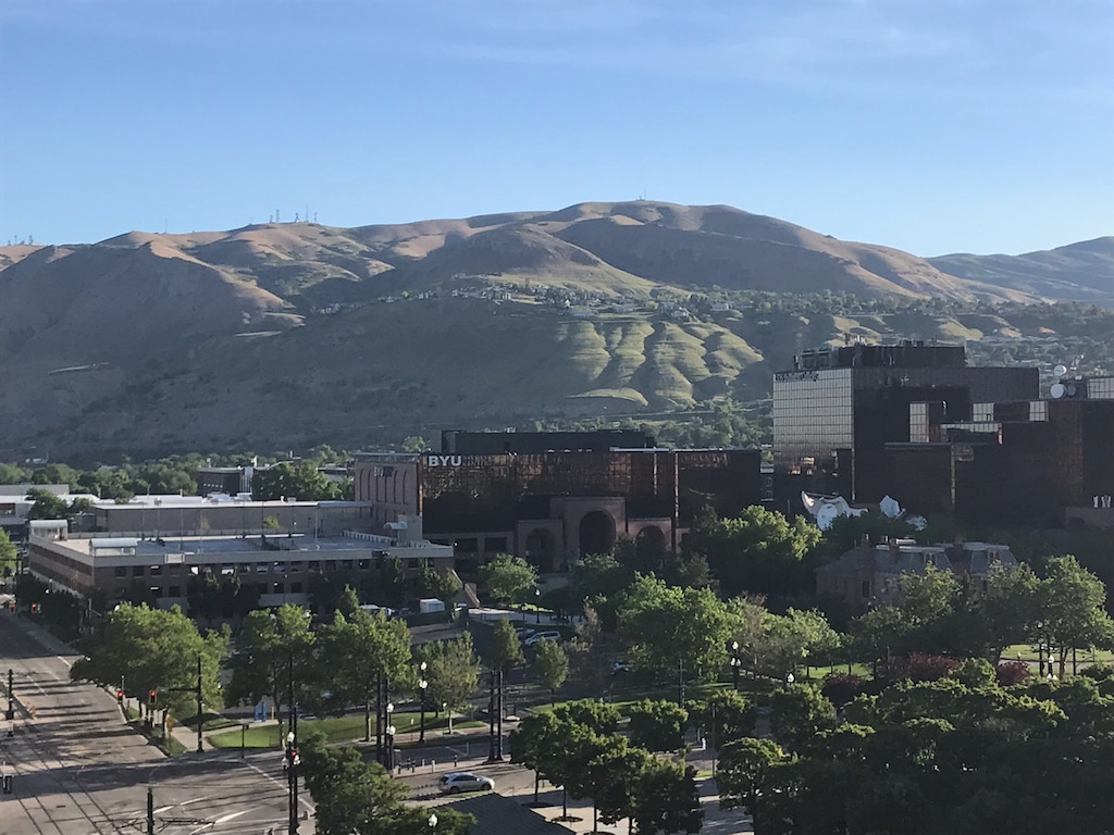 (Photo by Nate Carlisle | The Salt Lake Tribune) Salt Lake City's northern foothills, as seen from downtown, on June 10, 2019.