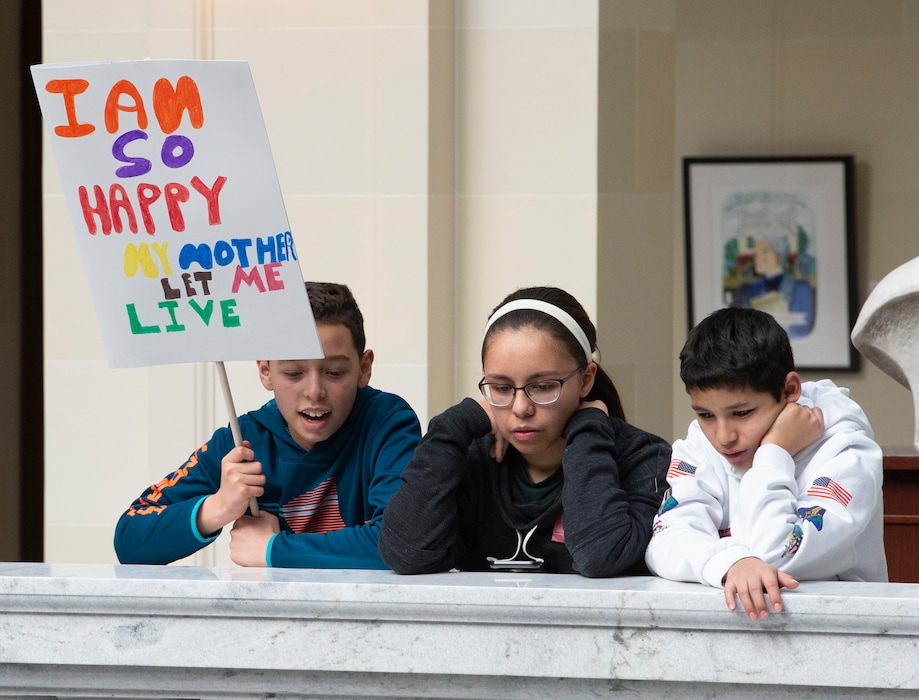 (Rick Egan | Tribune file photo) Attendees listen to a speaker at the March for Life Utah rally at the Utah State Capitol on Saturday, Jan. 25, 2020.