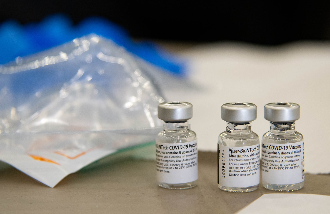 (Francisco Kjolseth  | The Salt Lake Tribune) The Davis County School District begins COVID-19 Pfizer vaccinations for its teachers at the Davis County Legacy Center in Farmington on Tuesday, Jan. 12, 2021.