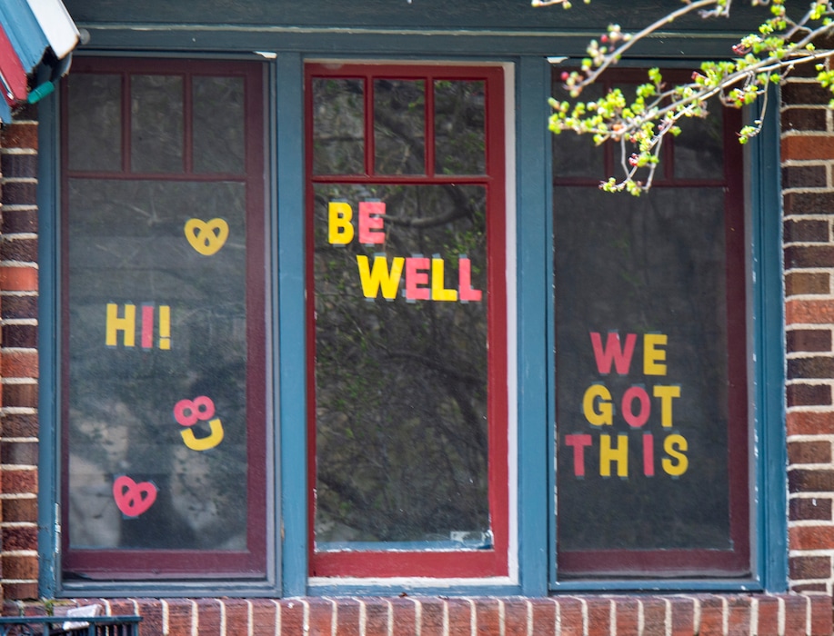 (Rick Egan  |  The Salt Lake Tribune)   A hopeful sign in the window of a house in Salt Lake City, Wednesday April 1, 2020.