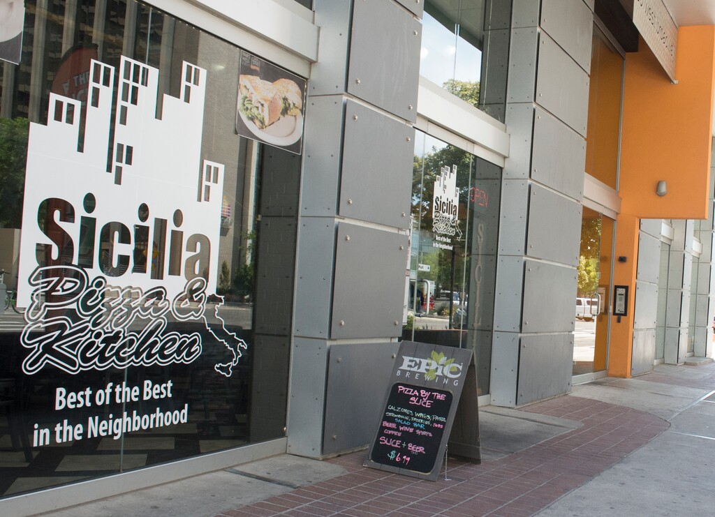 (Rick Egan | The Salt Lake Tribune) Sicilia Pizza and Kitchen, 35 W. 300 South, in Salt Lake City has filed a lawsuit to prevent another restaurant from using a similar name.
