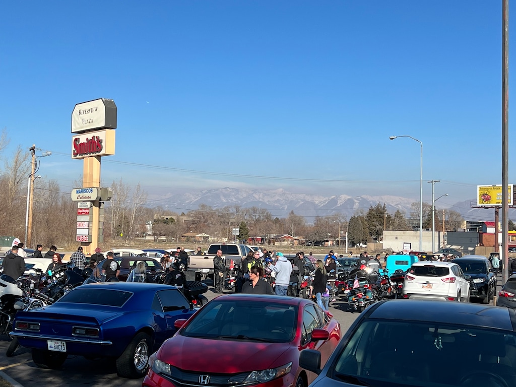 (Kevin Reynolds | The Salt Lake Tribune) Hundreds of people gather at the parking lot of a Smith's grocery store in Murray to show support for Hunter High School's Ephraim Asiata, who remains hospitalized after suffering a gunshot wound nearly two weeks ago.