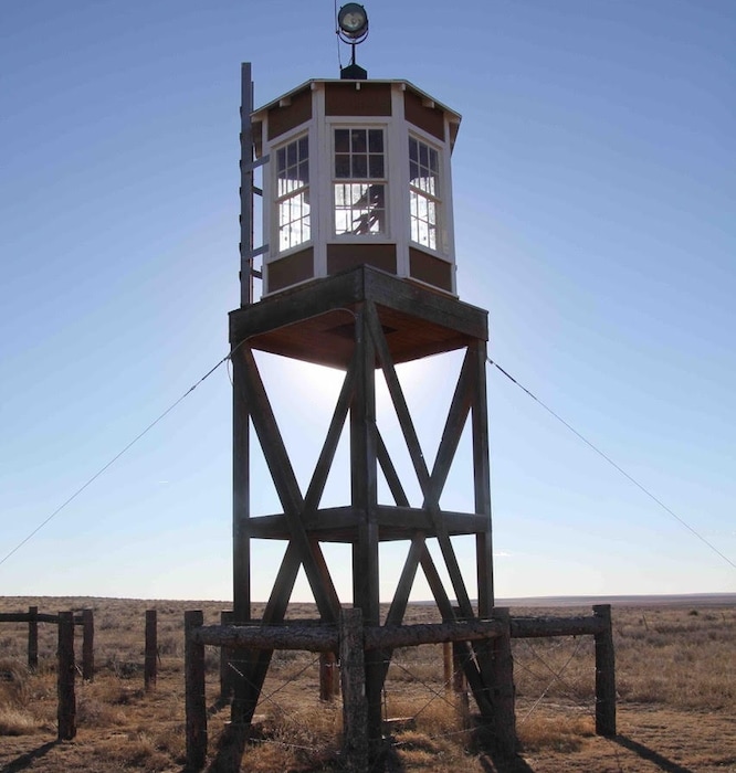 (Photo by Allen Best | via Writers on the Range)

A watchtower at the Amache internment camp near Granada, Colorado.