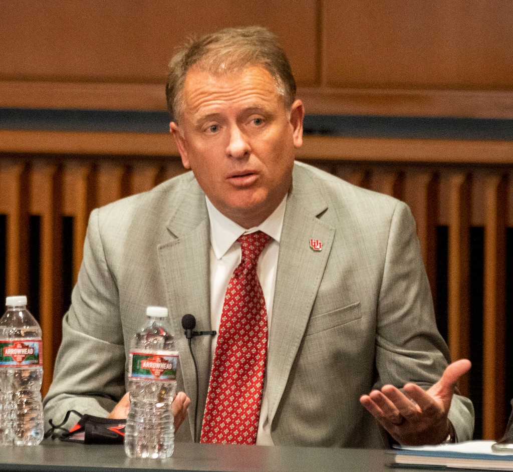 (Rick Egan | The Salt Lake Tribune) University of Utah President Taylor Randall pictured on Monday, Sept. 27, 2021. Randall took heat on Monday, Feb. 6, 2024, during a U. Academic Senate meeting where faculty members said they felt the president didn't do enough to push back on HB261, the anti-DEI bill, this legislative session.