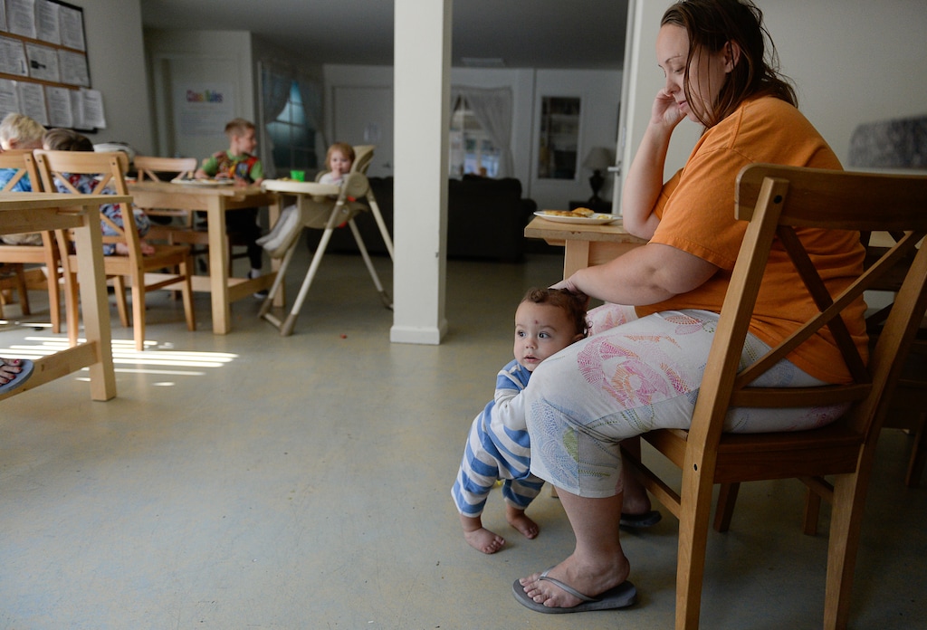 Francisco Kjolseth | The Salt Lake TribuneRebecca Blackburn watches another mother's child at a phase one housing unit in Midvale where multiple single mothers share a communal kitchen as part of a program known as LifeStart. The a multi-faceted program for single homeless mothers, which includes day-care facilities and lodgings helps single parents get back on their feet. 