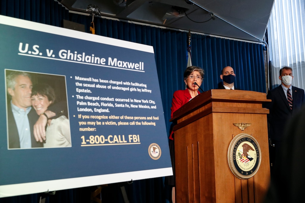 (John Minchillo | AP file photo) Audrey Strauss, Acting United States Attorney for the Southern District of New York, center, speaks alongside William F. Sweeney Jr., Assistant Director-in-Charge of the New York Office of the Federal Bureau of Investigation, center right, and New York City Police Commissioner Dermot Shea, right, during a news conference to announce charges against Ghislaine Maxwell for her alleged role in the sexual exploitation and abuse of multiple minor girls by Jeffrey Epstein, Thursday, July 2, 2020, in New York.