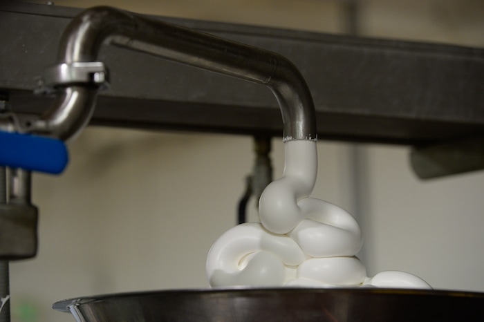 Francisco Kjolseth | The Salt Lake TribuneLemon meringue pies get their filling at Rocky Mountain Pie factory where the pies are made. Some of the winning pie flavors produced include sea salt caramel chocolate, pumpkin chiffon, strawberry margarita, banana cream, peach raspberry galette and cherry almond praline.