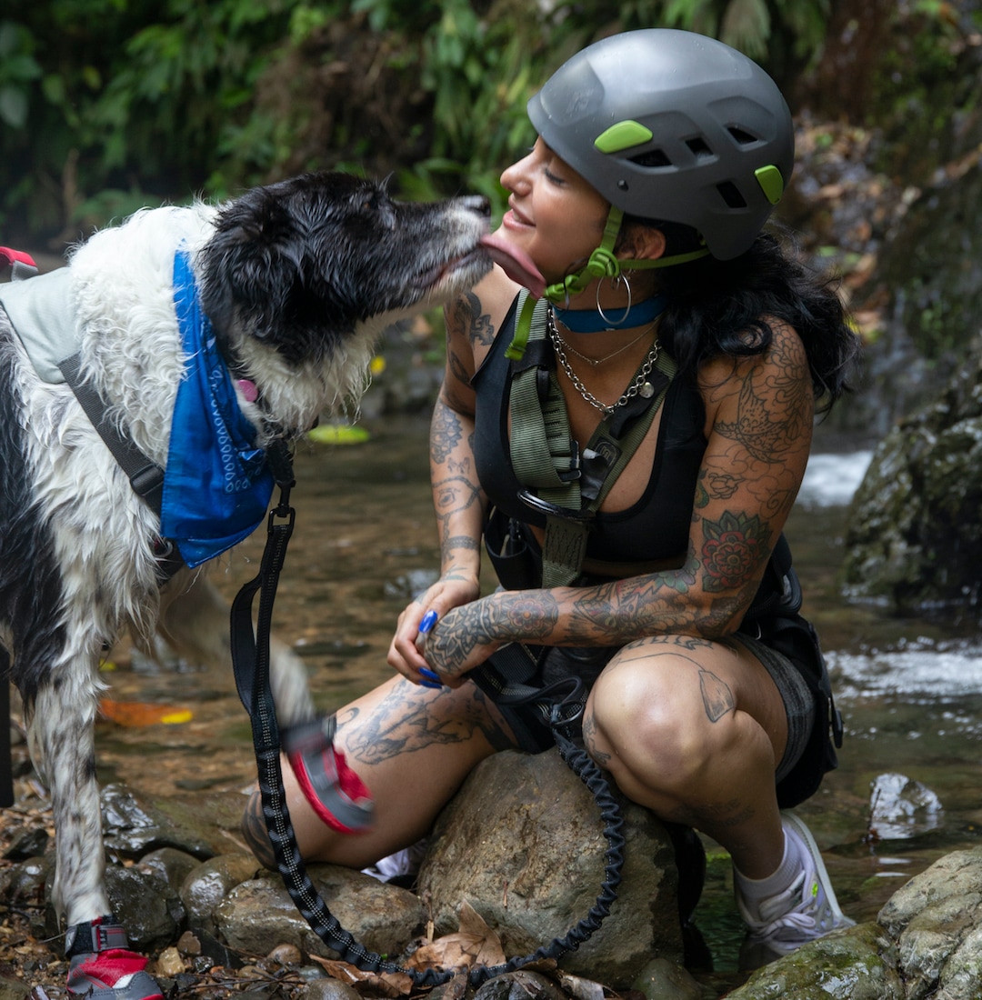 (Photo courtesy of Maria Jose Howell/Amazon Studios) Bozley and Mitra Najibeh Yosri on "The Pack."