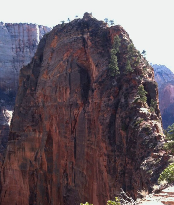 (Courtney Bonnell  |  AP file photo) This Feb. 23, 2014, photo shows Angel's Landing Trail in Utah's Zion National Park. Authorities said Thursday they have found the body of a hiker believed to have fallen from the trail Wednesday.