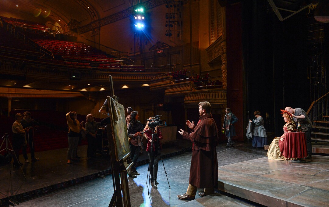 (Francisco Kjolseth  |  The Salt Lake Tribune)  Behind the scenes, Utah Opera's season opener, "La bohème," Puccini's popular tearjerker about starving artists in turn-of-the-century Paris, opens for five shows on Oct. 7, 2017.