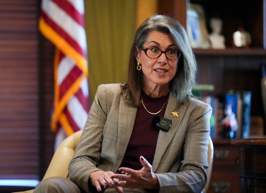 (Bethany Baker  |  The Salt Lake Tribune) Lt. Gov. Deidre Henderson speaks during an interview in her office at the Utah Capitol in Salt Lake City on Wednesday, Sept. 9, 2026.