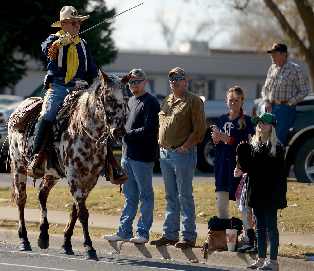 (Leah Hogsten  |  The Salt Lake Tribune) Participants of Northern Utah’s 12th Annual Veterans Day Parade Saturday, Nov. 11, 2017 in Layton.
