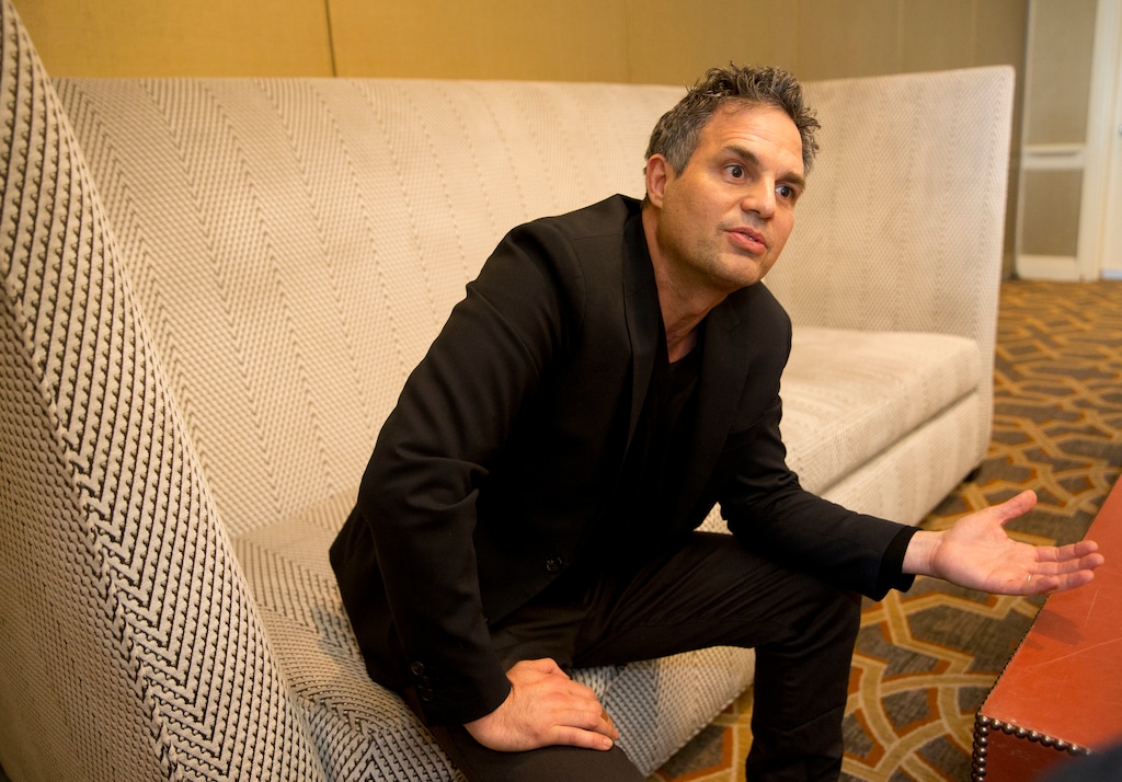 In this Dec. 8, 2017 photo, actor and environmental advocate Mark Ruffalo speaks during an interview in Atlanta. Ruffalo said he is disgusted with President Donald Trump’s plan to shrink two sprawling Utah national monuments by nearly two-thirds and said that Trump’s decision was a “slap in the face” to Native Americans. (AP Photo/John Bazemore)