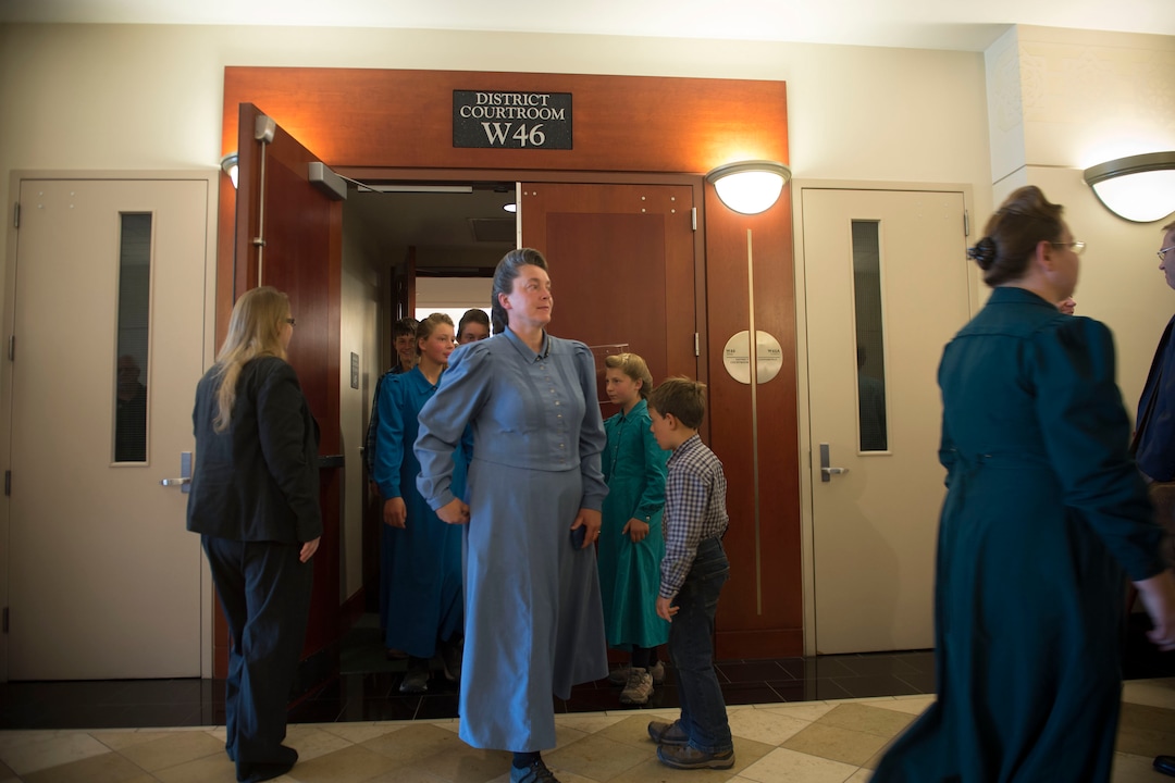 (Jeremy Harmon  |  The Salt Lake Tribune) FLDS women leave court after a UEP hearing in Salt Lake City on Tuesday, June 18, 2019. 