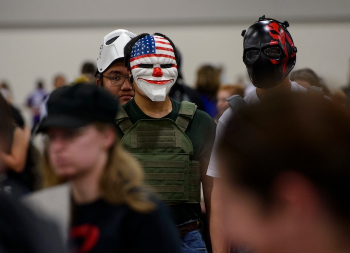 (Steve Griffin  |  The Salt Lake Tribune)  People make their way through the crowds at the Salt Lake Comic Con in Salt Lake City Friday September 22, 2017.