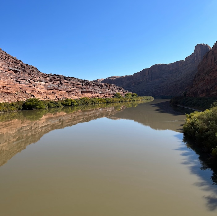 (Writers on the Range) The Colorado River near Moab in October 2023.