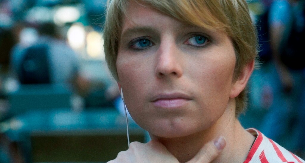 This image released by Showtime shows Chelsea Manning in a scene from "XY Chelsea," which premiered at the Tribeca Film Festival on Wednesday, May 1, and will air on Showtime on June 7.  (Showtime via AP)