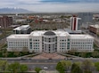 (Francisco Kjolseth | The Salt Lake Tribune) Matheson Courthouse from the top of City Hall in 2022. Salt Lake County Sheriff Rosie Rivera said U.S. Immigration and Customs Enforcement agents began serving arrest warrants more frequently at Utah’s Third District Court this month, and they’re not telling bailiffs before they do it.