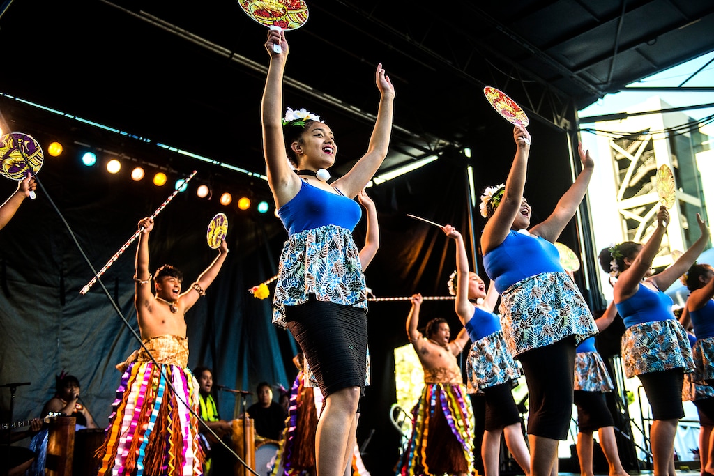 ( Chris Detrick | The Salt Lake Tribune file photo) Members of Maliaole Polynesian Dance group performed during the 32nd annual Living Traditions Festival at Library Square in 2017.
