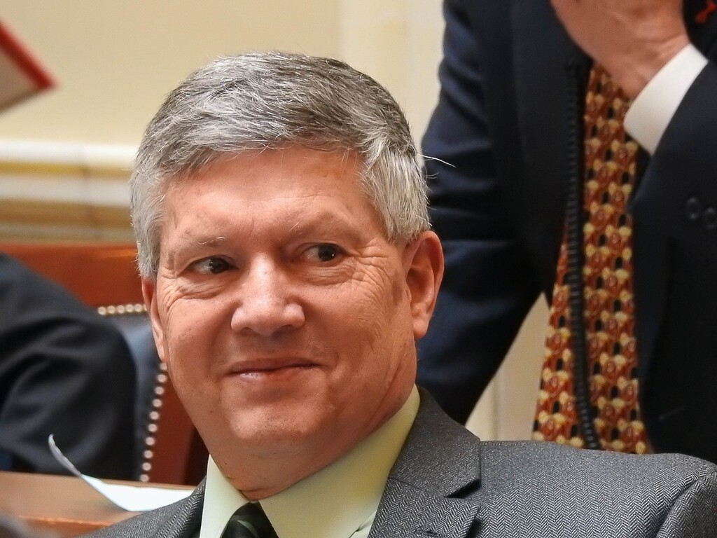 Trent Nelson | The Salt Lake Tribune
Sen. Wayne Harper, R-Taylorsville, in the Senate Chamber in Salt Lake City, Friday February 3, 2017.