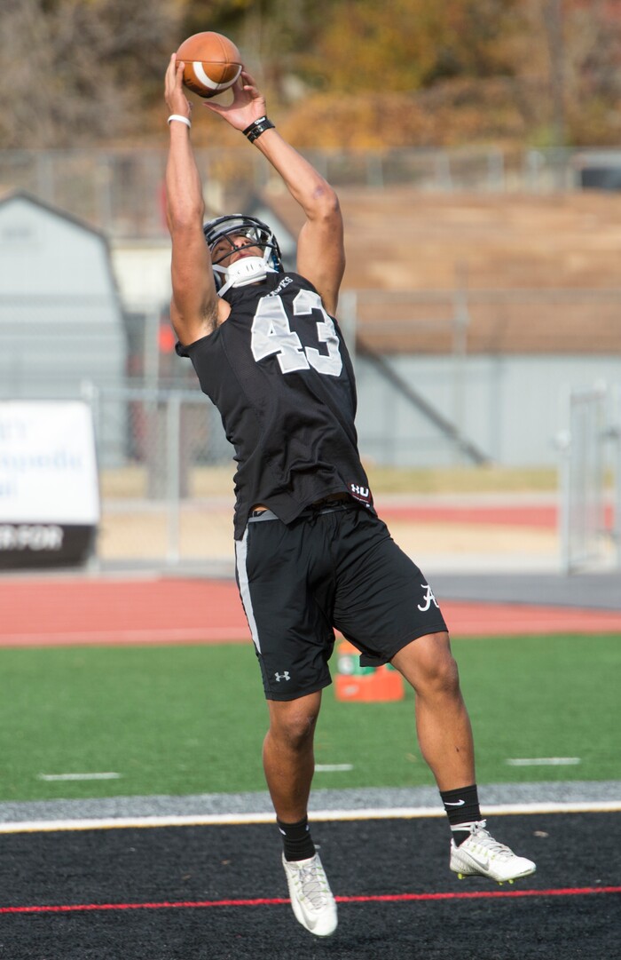 (Rick Egan  |  The Salt Lake Tribune)Alta High linebacker MJ Tafisi is one of the leading tacklers in the state. Monday, October 30, 2017.