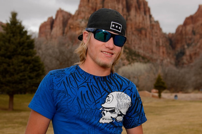 (Trent Nelson | The Salt Lake Tribune)
Spencer was an 8-year-old boy when Texas officials removed 468 FLDS children from the YFZ Ranch near Eldorado, Texas. He was photographed in Maxwell Park, Hildale, Saturday March 17, 2018.