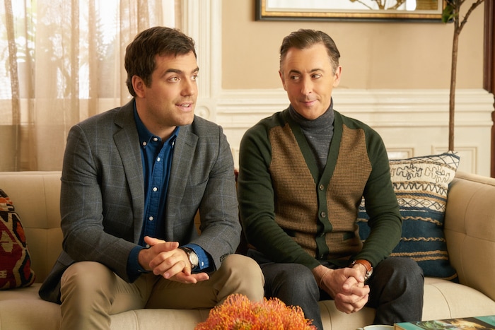 (Photo courtesy of Jonathan Wenk/CBS)  Andy (Daniel Ings) and Dylan (Alan Cumming) play a happily-married couple in the new CBS series “Instinct.”