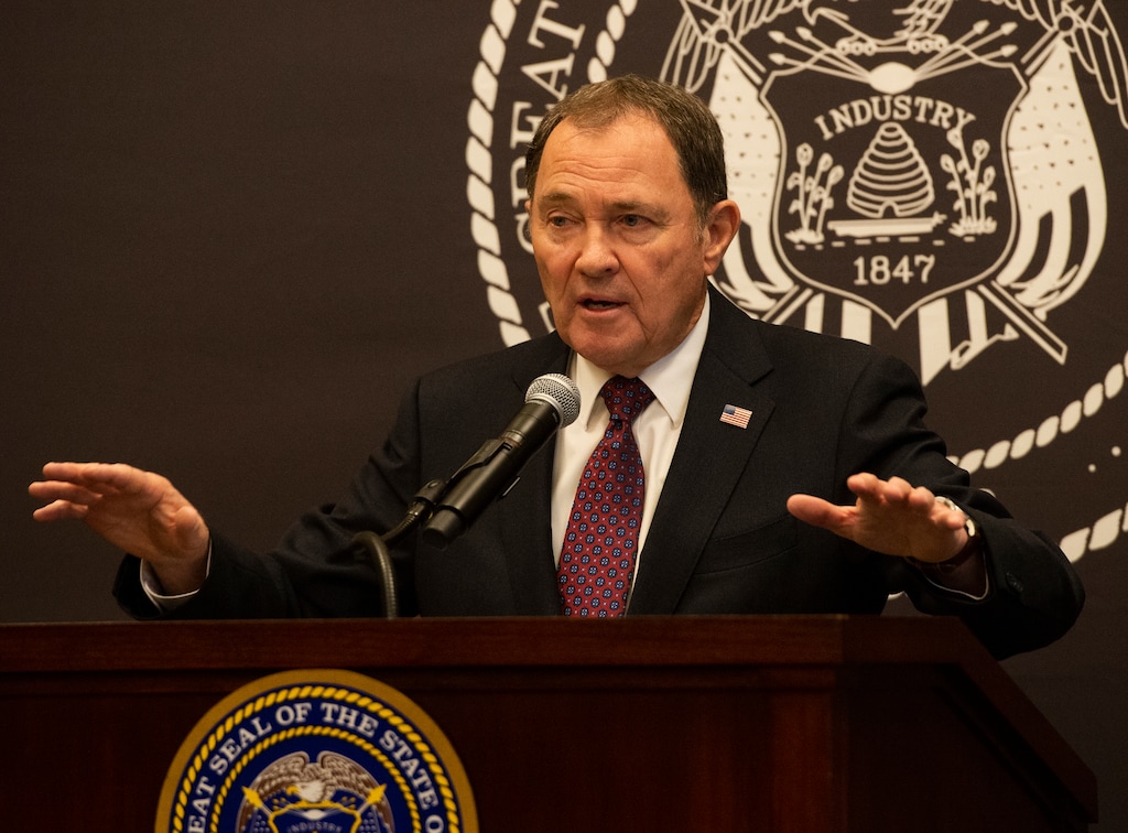 (Rick Egan  | Tribune file photo)     Gov. Gary Herbert makes a few comments about the evolving economic situation associated with COVID-19, in a news conference at the Utah state Capitol, March 20, 2020.