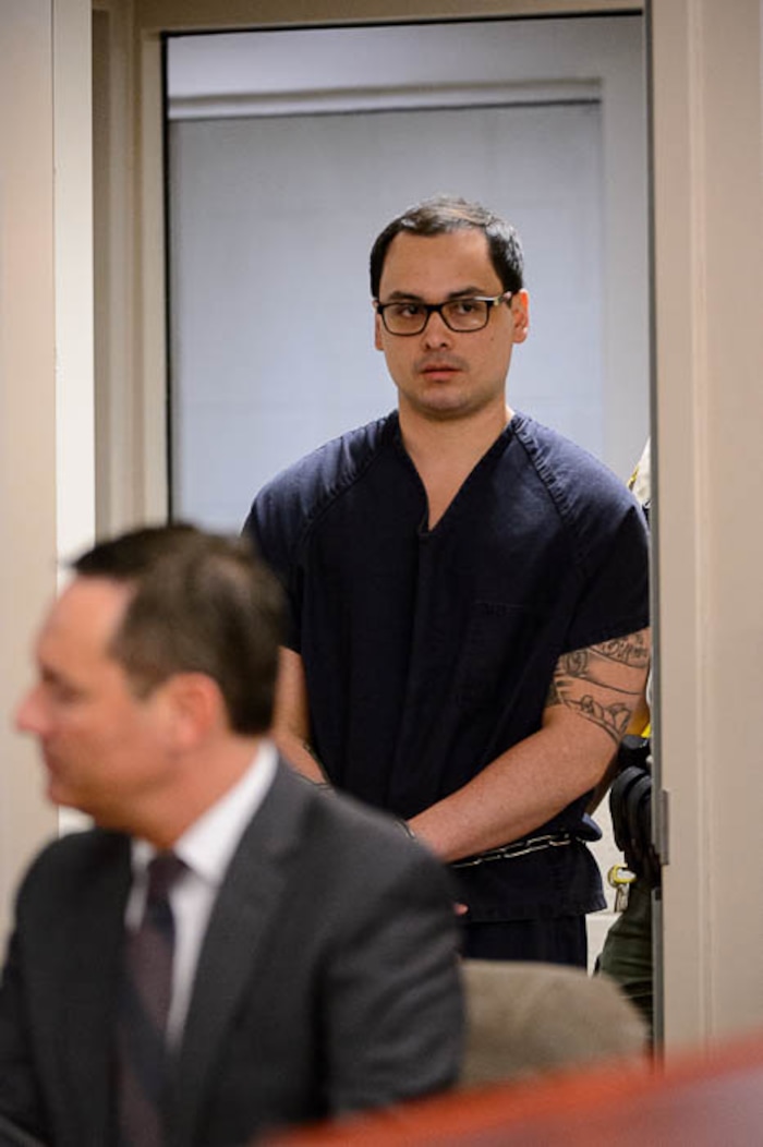 (Trent Nelson | The Salt Lake Tribune)
Jason Black, who shot and killed 24-year-old Natalia Casagrande before stealing marijuana, guns and cash, was sentenced by Judge Adam Mow in Salt Lake City, Tuesday April 10, 2018.