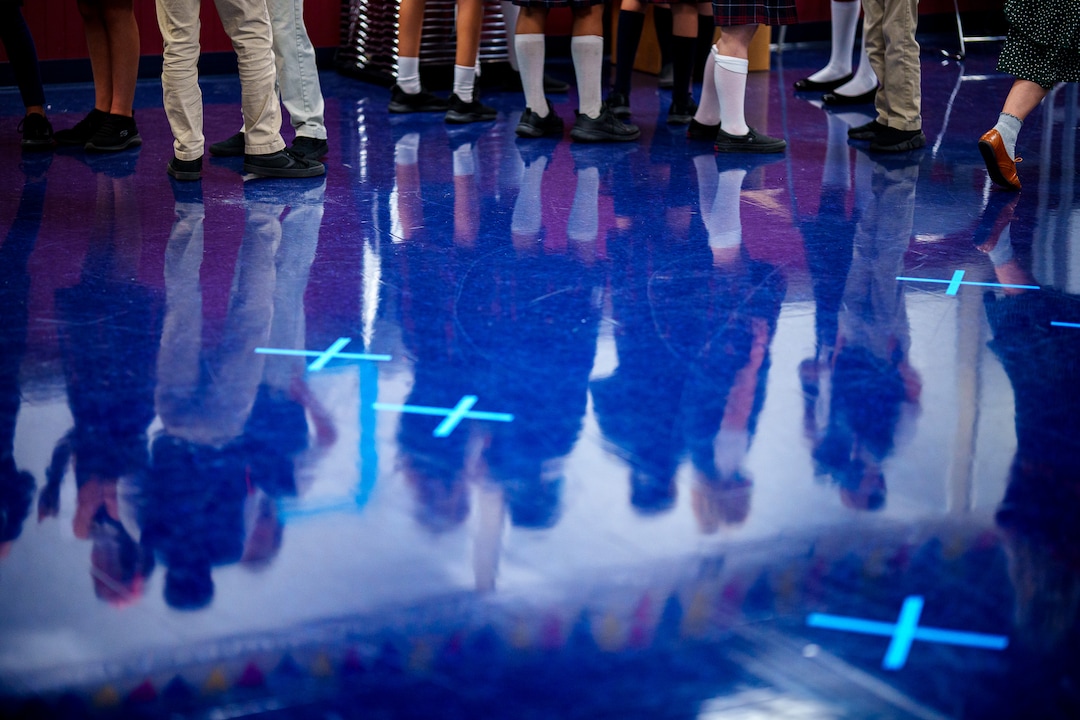 (Trent Nelson  |  The Salt Lake Tribune) Students wait to be tested for COVID-19 at American Preparatory Academy in Draper on Tuesday, Sept. 14, 2021.