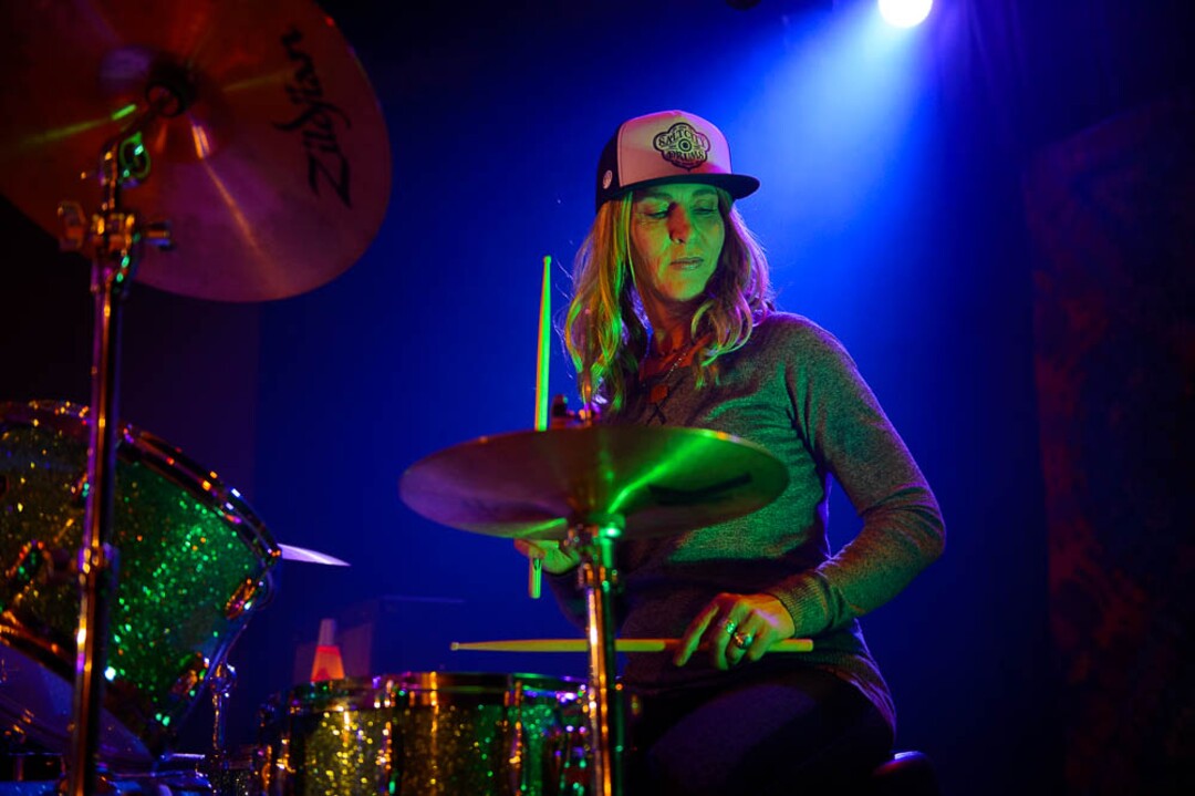 (Trent Nelson | The Salt Lake Tribune)  Julieanne Jewls Fowers of Rock Tit performs at Rock Camp for Womyn's showcase on Feb. 4, part of a new program by the same group that does Rock and Roll Camp for Girls in Salt Lake City.