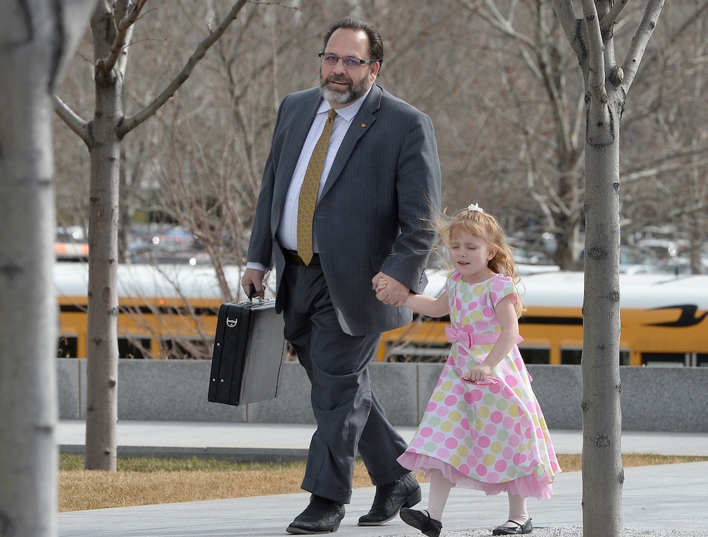 Scott Sommerdorf | The Salt Lake Tribune
Real estate investment guru Rick Koerber arrives with his family to Federal Courthouse in Salt Lake City for his initial appearance on a new indictment for allegedly operating a $100 million Ponzi scheme, Thursday, February 16, 2017.