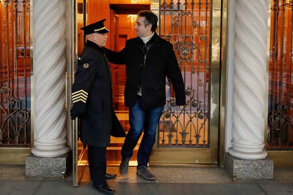 (Richard Drew | AP Photo) Michael Cohen, former lawyer to President Donald Trump, leaves his apartment building on New York's Park Avenue, Friday, Dec. 7, 2018. In the latest filings Friday, prosecutors will weigh in on whether Cohen deserves prison time and, if so, how much.