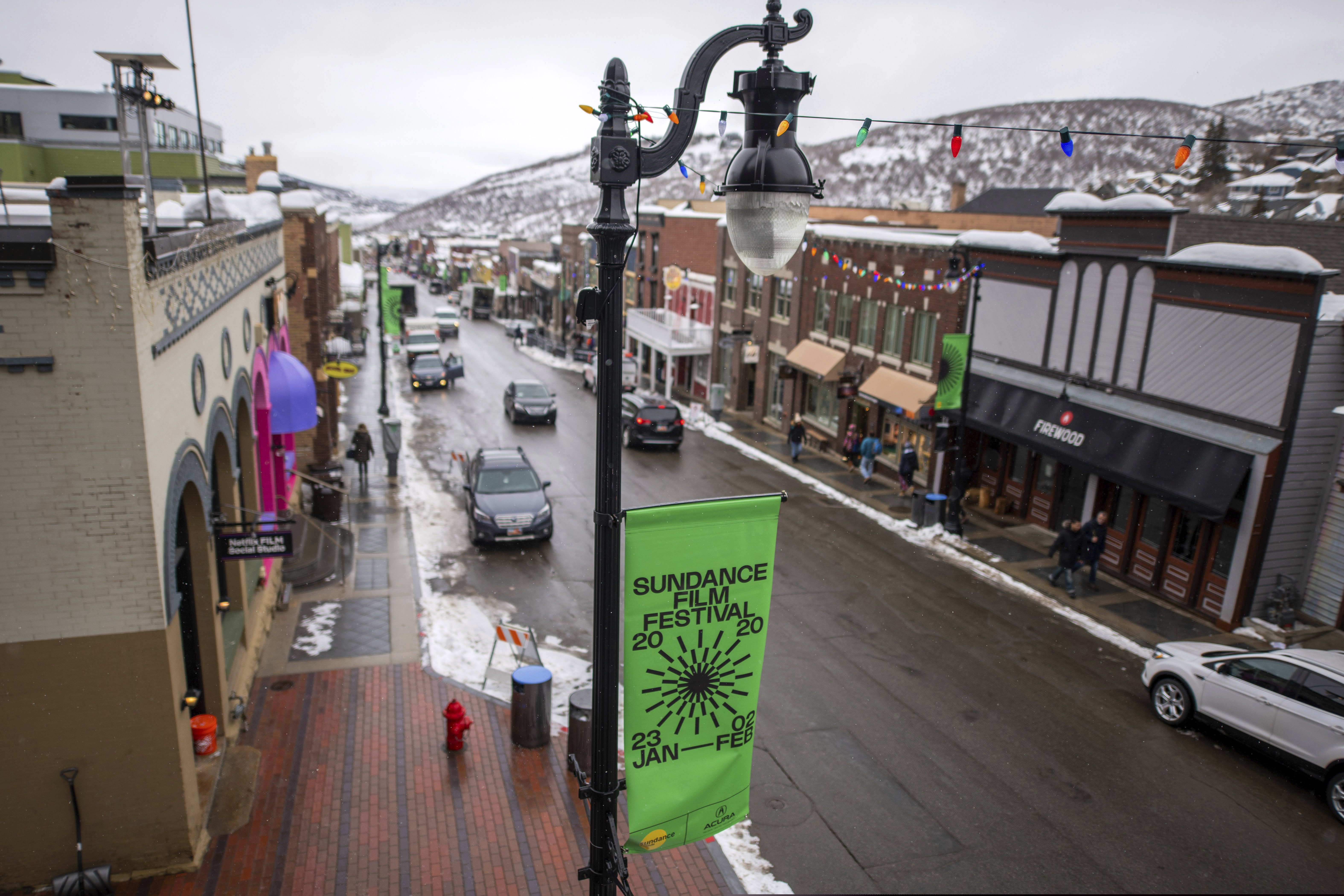 (Charles Sykes | Invision/AP) Main Street of Park City is seen on opening day of the 2020 Sundance Film Festival, on Thursday, Jan. 23, 2020, in Park City.
